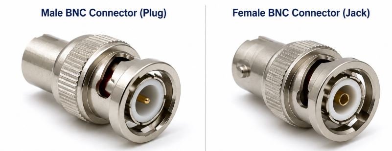 BNC connector is a miniature quick-connect/disconnect radio-frequency connector for coaxial cable