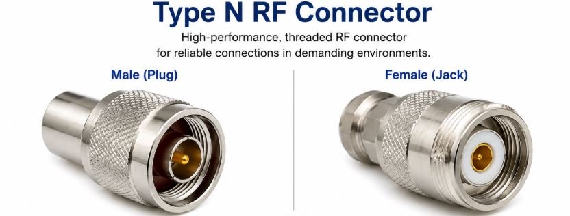 Type N RF Connector is a threaded coaxial RF connector