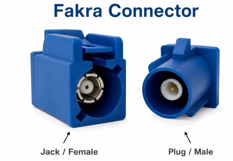 Fakra RF connectors are based on the SMB connector interface
